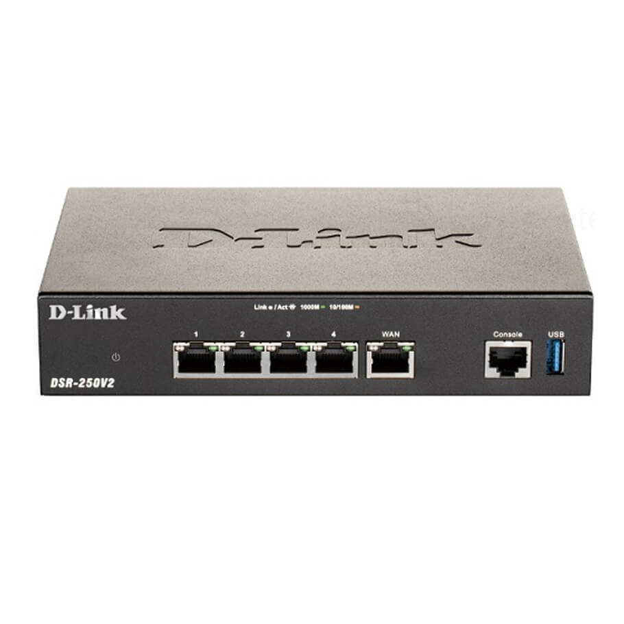 5-Gigabit Port VPN Router D-Link DSR-250V2